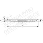 Коло для шліфування 12V9-25 тарільчасте