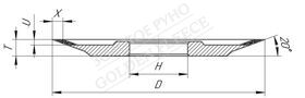 Коло для шліфування 12V9-20 тарільчасте